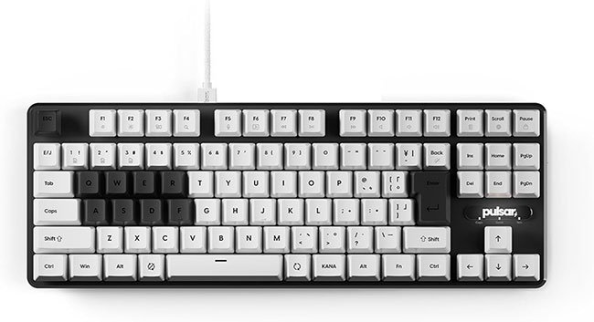 Pulsar Gaming GearsのPCMK JIS 2HE TKL Mechanical Gaming Keyboard White
