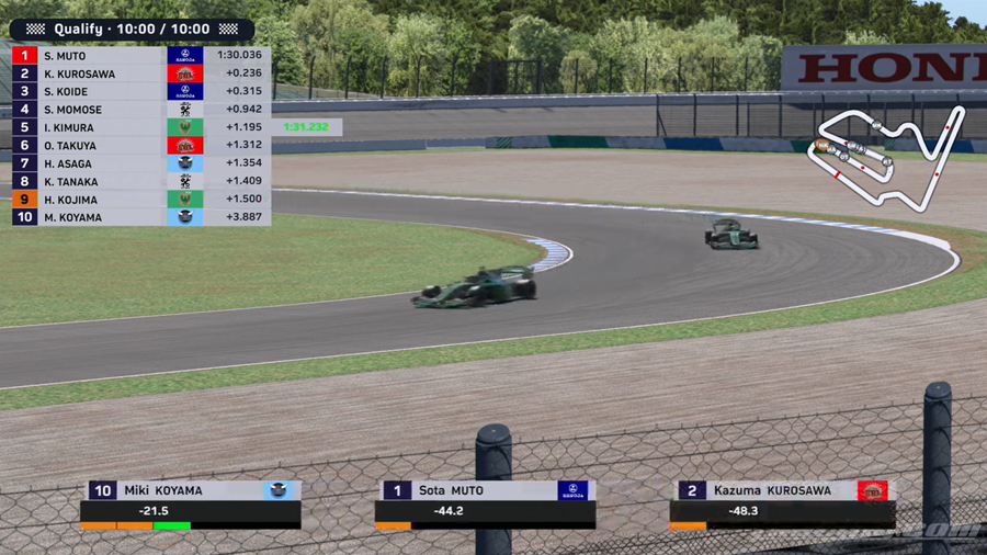 レースのようす