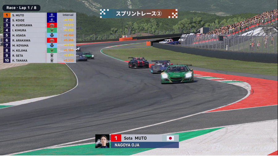 レースのようす