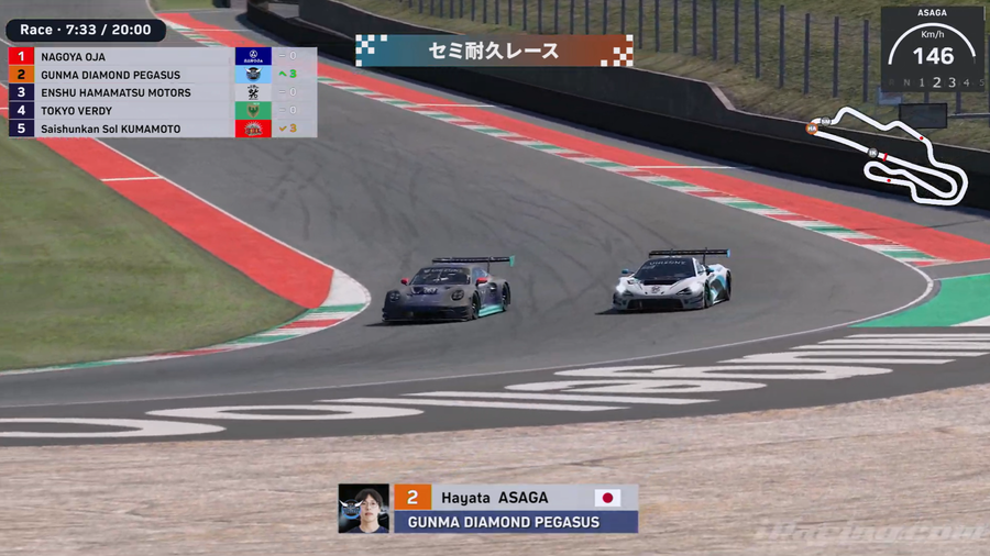 レースのようす